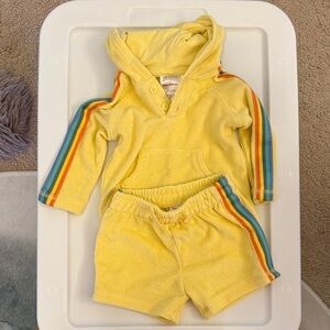 Hanna Andersson Towel Short and Hoodie Set